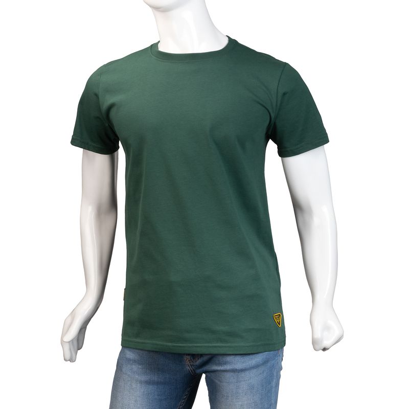 ALMA DE AVIADOR - Camiseta Cuello R  Alma de Aviador Verde Bot Algodón Peruano