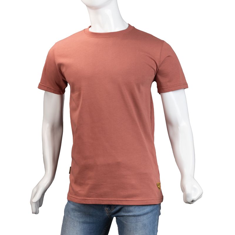 ALMA DE AVIADOR - Camiseta Cuello R  Alma de Aviador Terracota Algodón Peruano