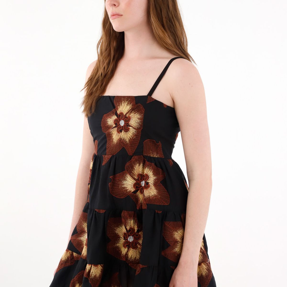 TENNIS - Vestido corto bordado multicolor para mujer