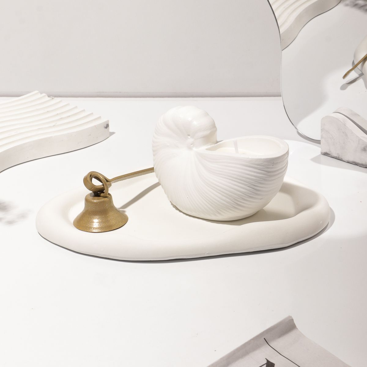 DECORACIONES ALE Y GABI - Centro de mesa Vela Base  y accesorio Amar