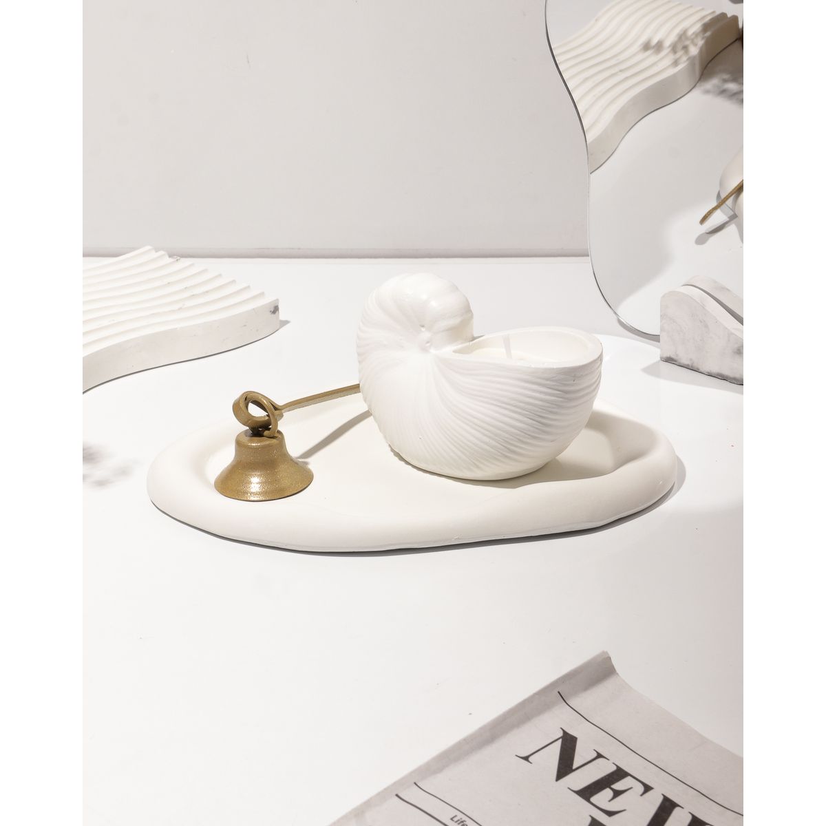 DECORACIONES ALE Y GABI - Centro de mesa Vela Base  y accesorio Amar