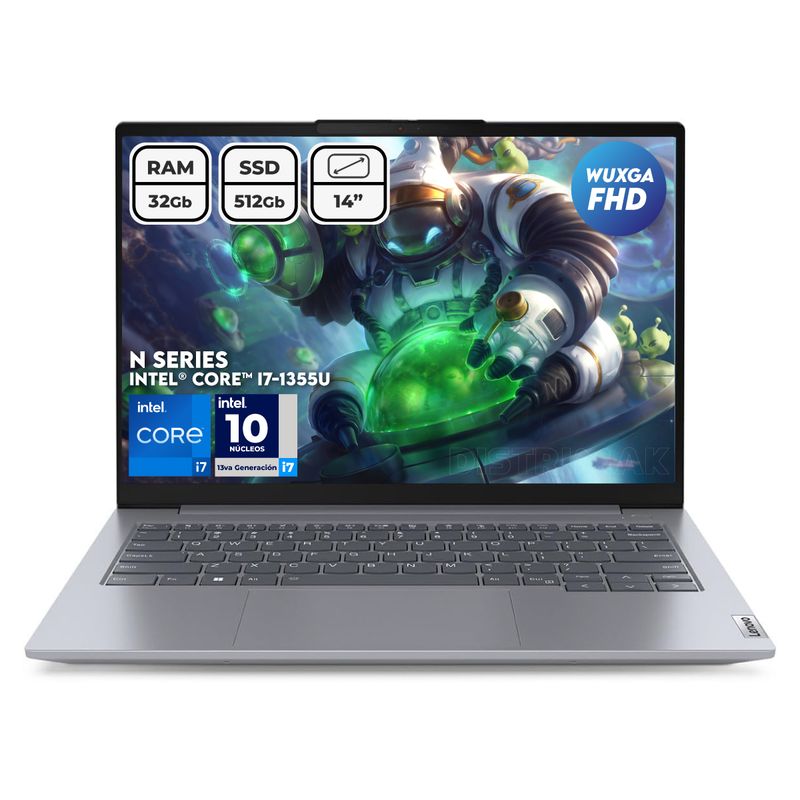 LENOVO - Lenovo Thinkbook I7 1355u Ram 32gb Ssd 512gb 14 Pulg FHD WUXGA