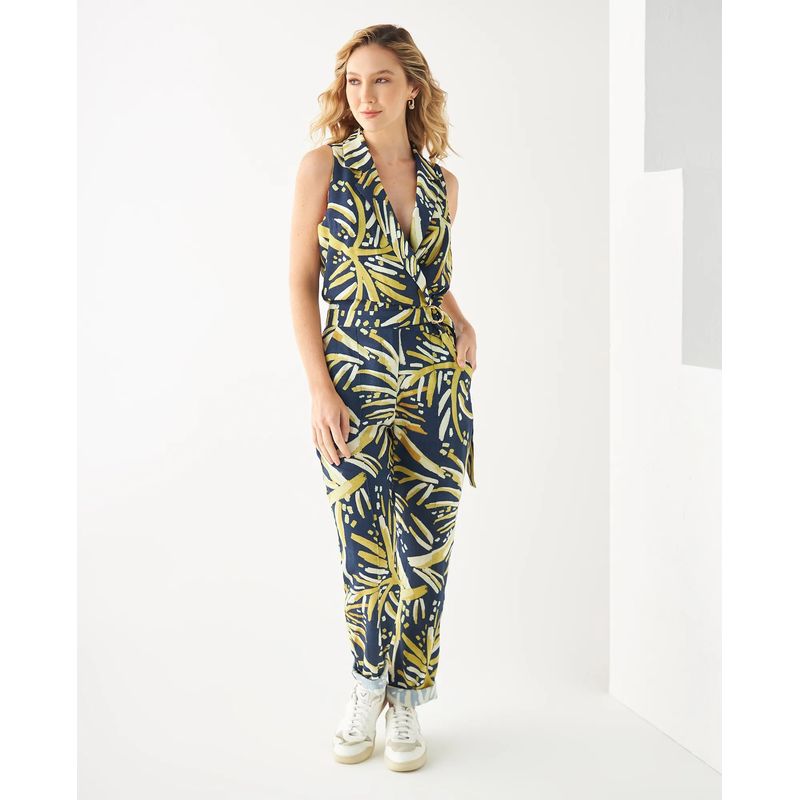ESPRIT - Vestido Enterizo Esprit Mujer Manga Sisa Estampado