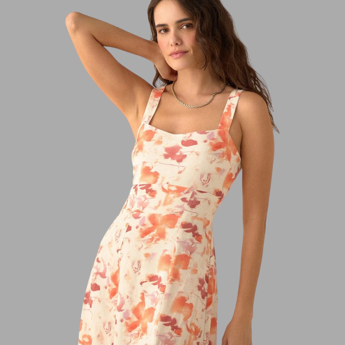 ESPRIT - Esprit Vestido Largo para Mujer Escote Recto