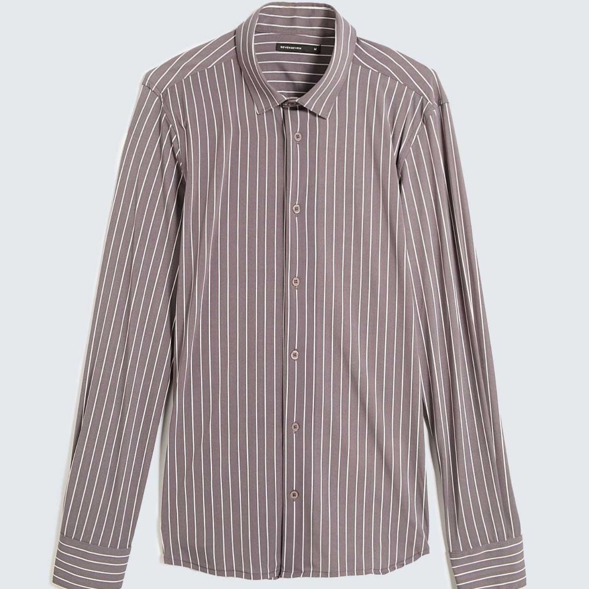 SEVEN SEVEN - Camisa De Hombre  Color Gris Marca Seven Seven #45012116