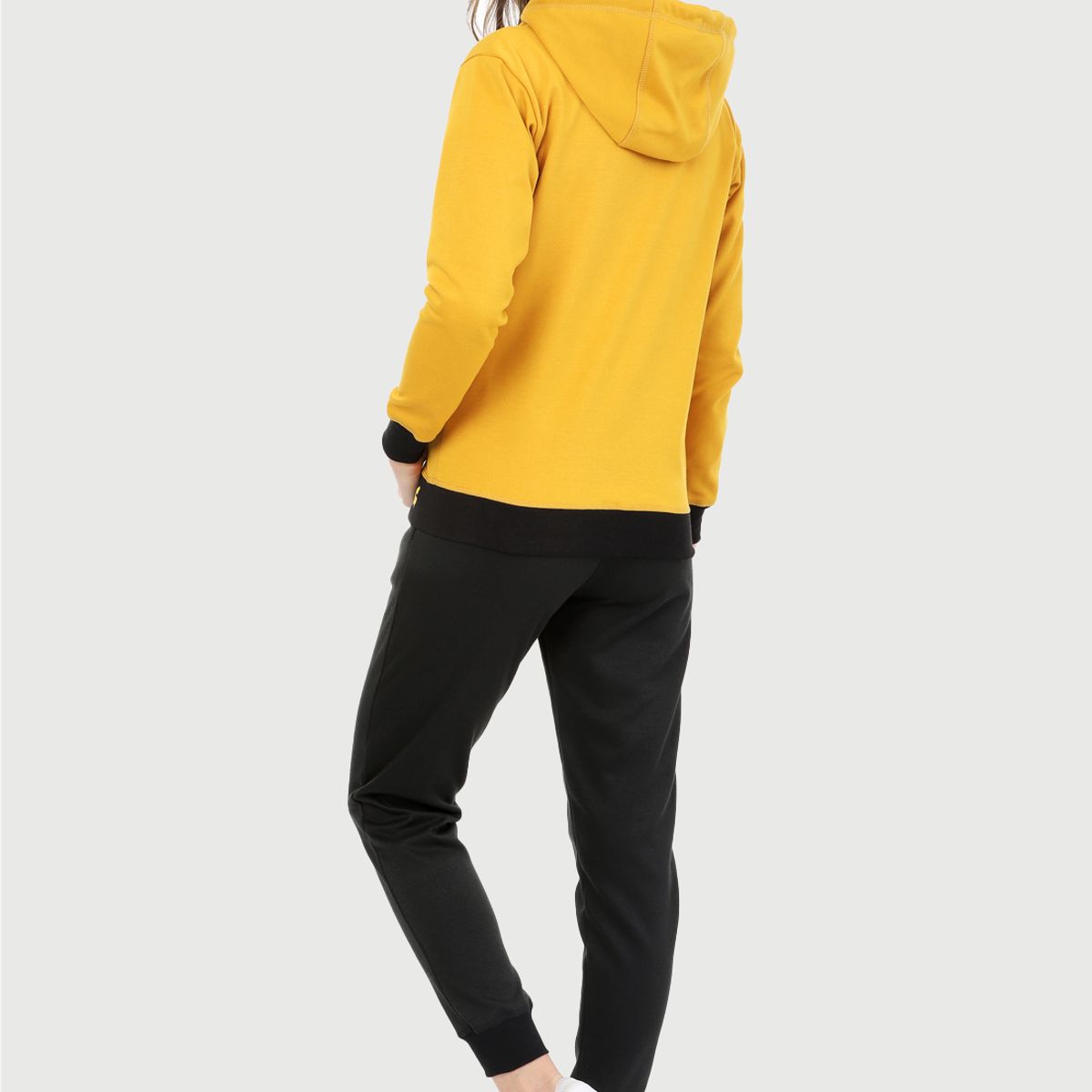 ARCTIC FOX - Conjunto de Sudadera Mujer Chaqueta Hoodie Mostaza.