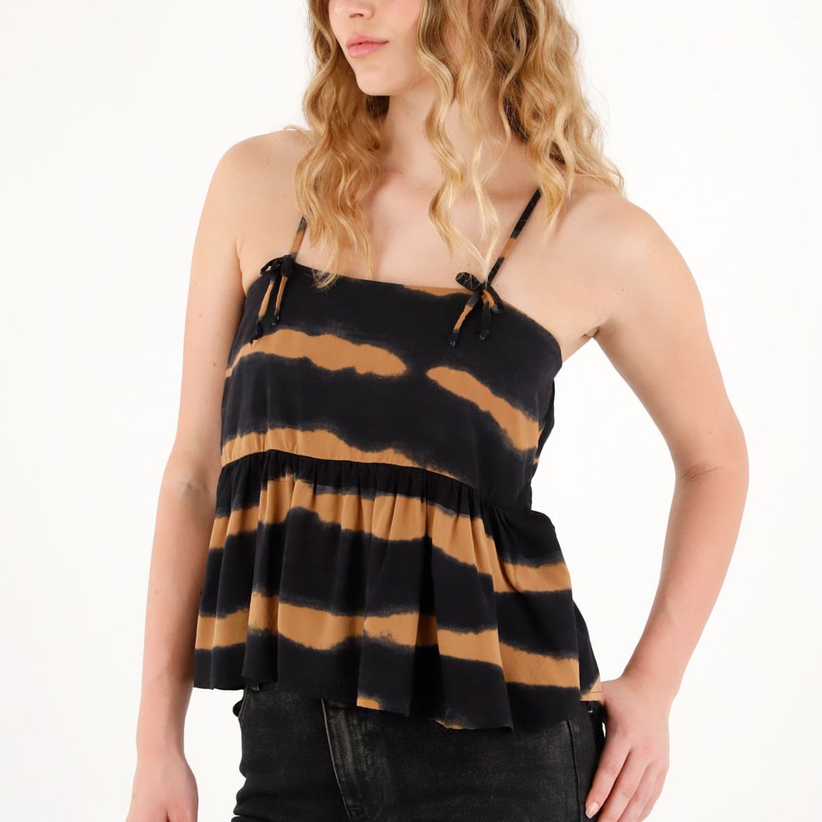 TENNIS - Camisa de tiras con estampado tie dye para mujer