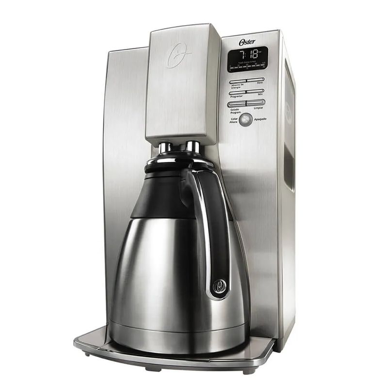 OSTER - Cafetera Electrica 10 Tazas Programable Termica Acero 304