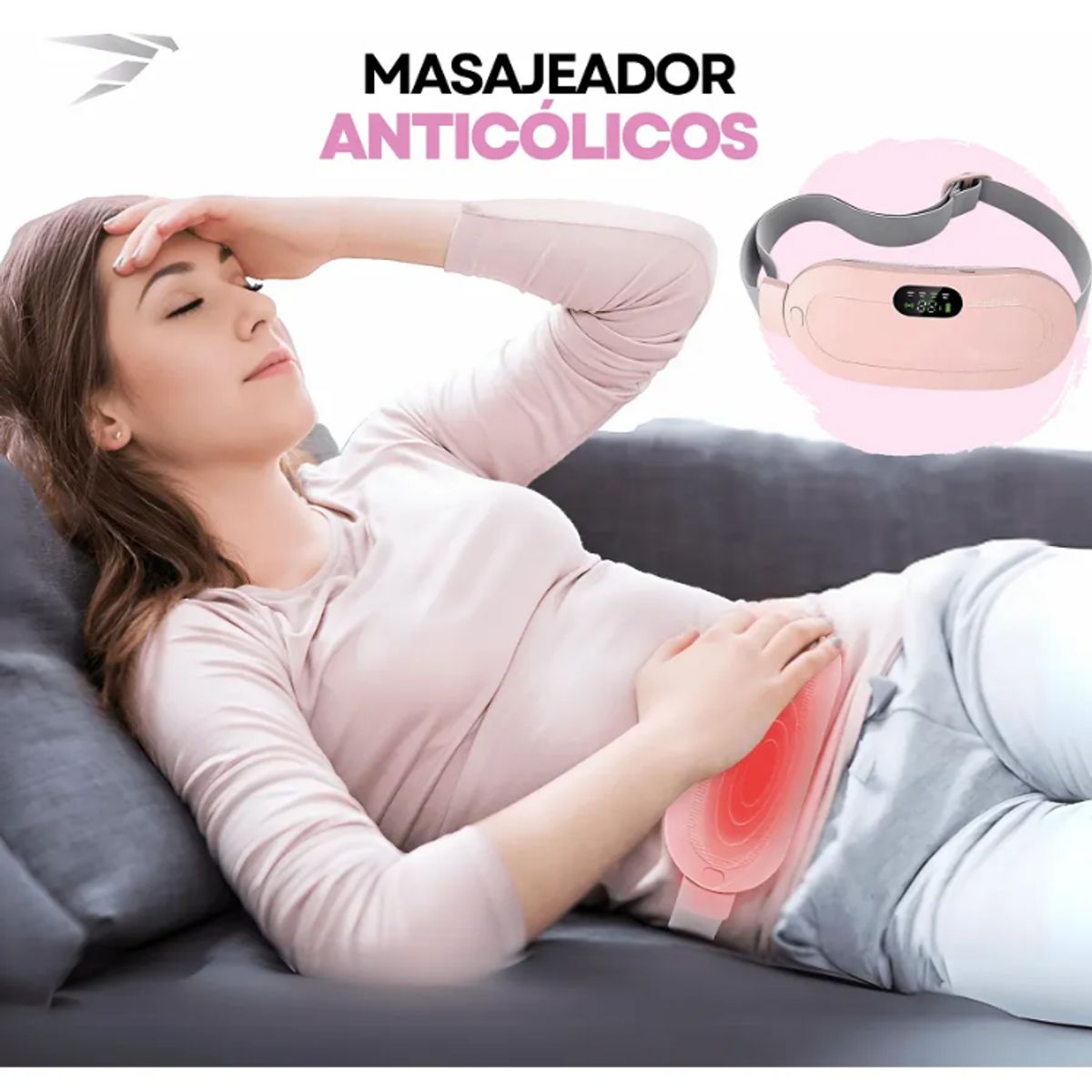 GENERICO - Cinturón Almohadilla De Calor Alivia Cólicos Menstruales