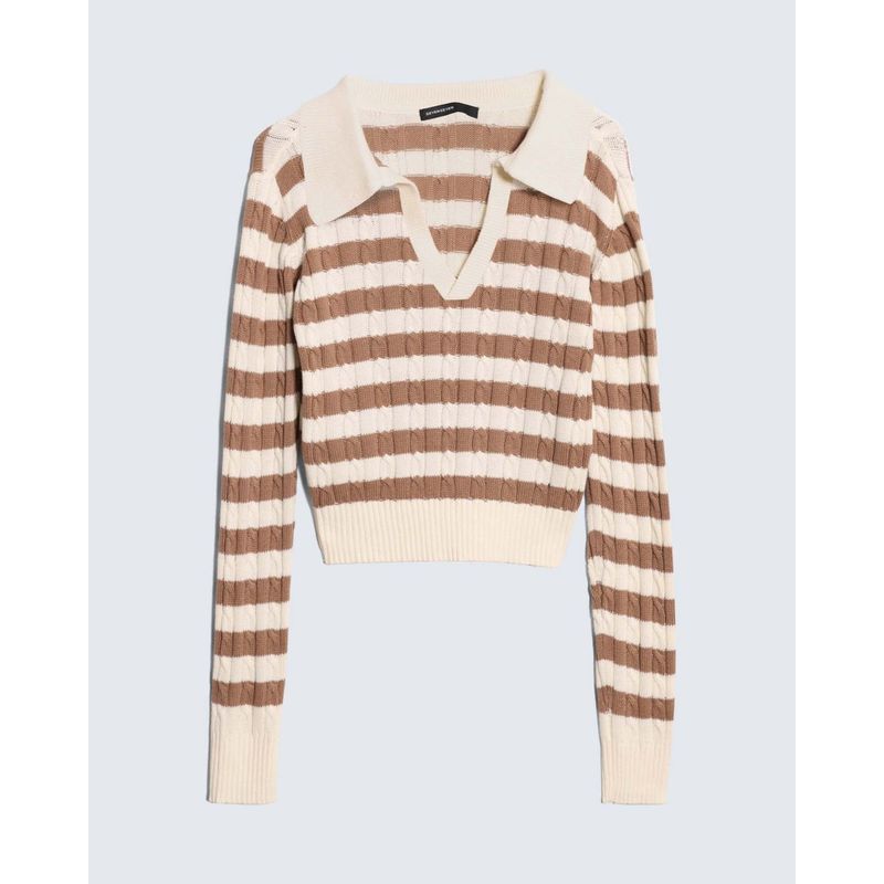 SEVEN SEVEN - Saco Para Mujer Cuello Camisero Color Café Marca Seven Seven #28330671