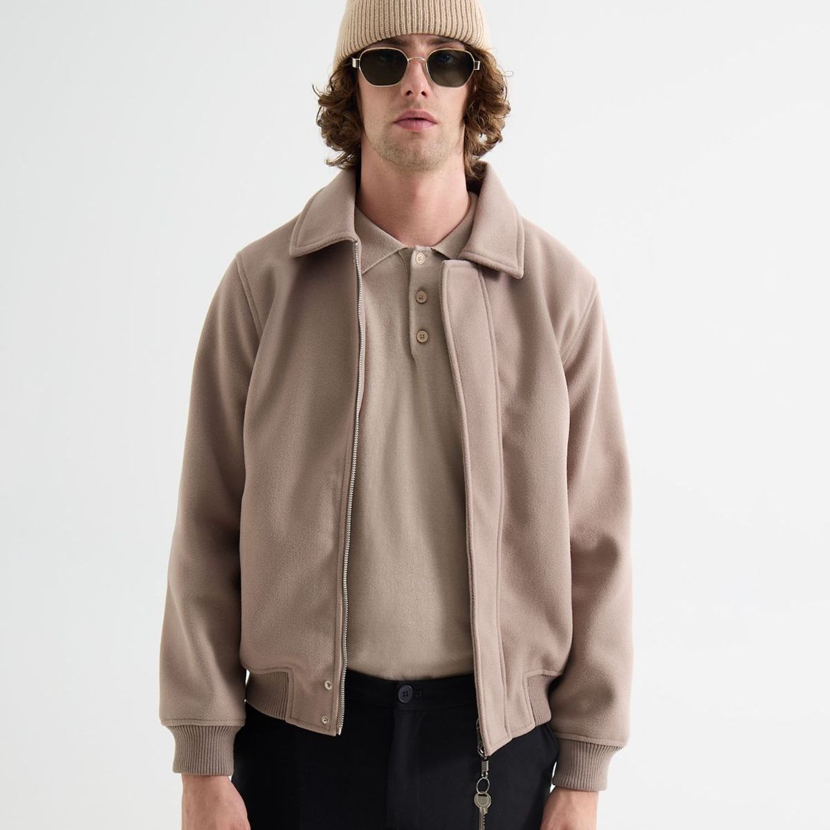 SEVEN SEVEN - Camiseta Oversize Con Textura  Para Hombre Taupe Seven Seven