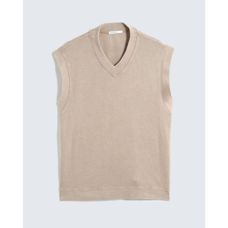 SEVEN SEVEN - Camiseta Para Hombre Manga Sisa Cuello V Color Arena Marca Seven Seven #45092646