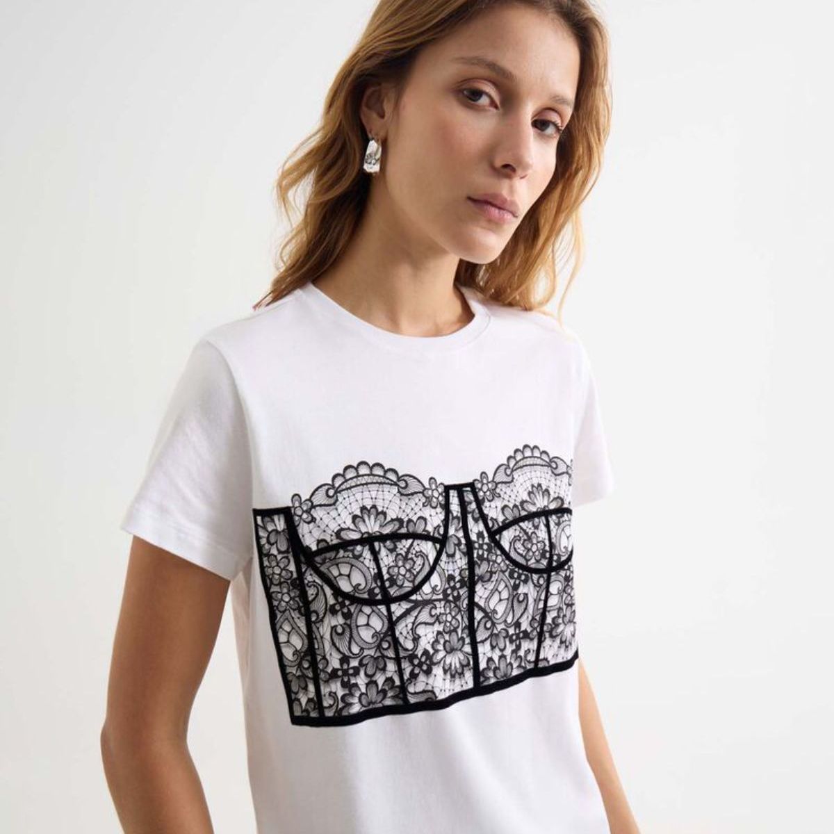 SEVEN SEVEN - Camiseta De Mujer  Color Crudo Marca Seven Seven #28096359