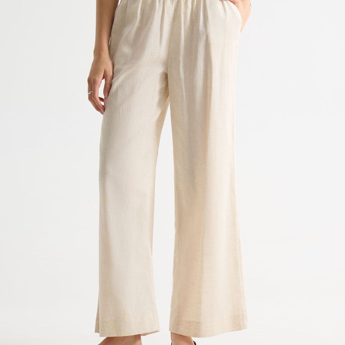 SEVEN SEVEN - Pantalón Con Lazo En Cintura  Para Mujer Crudo Seven Seven