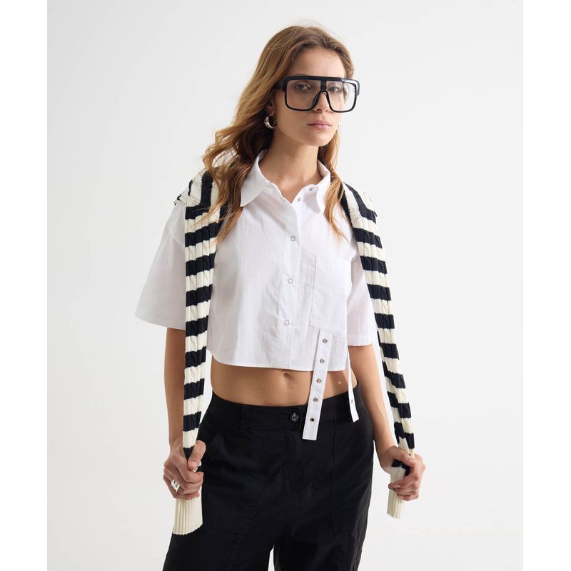 SEVEN SEVEN - Blusa Para Mujer Manga Corta Color Marfil Marca Seven Seven #28124061