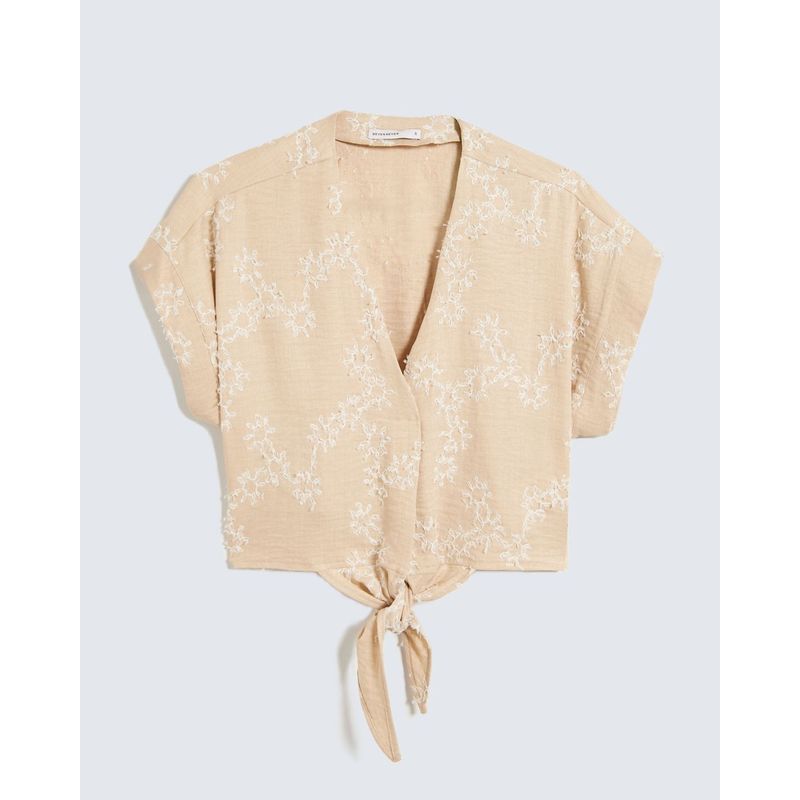 SEVEN SEVEN - Blusa Para Mujer Manga Corta Color Beige Marca Seven Seven #28124057