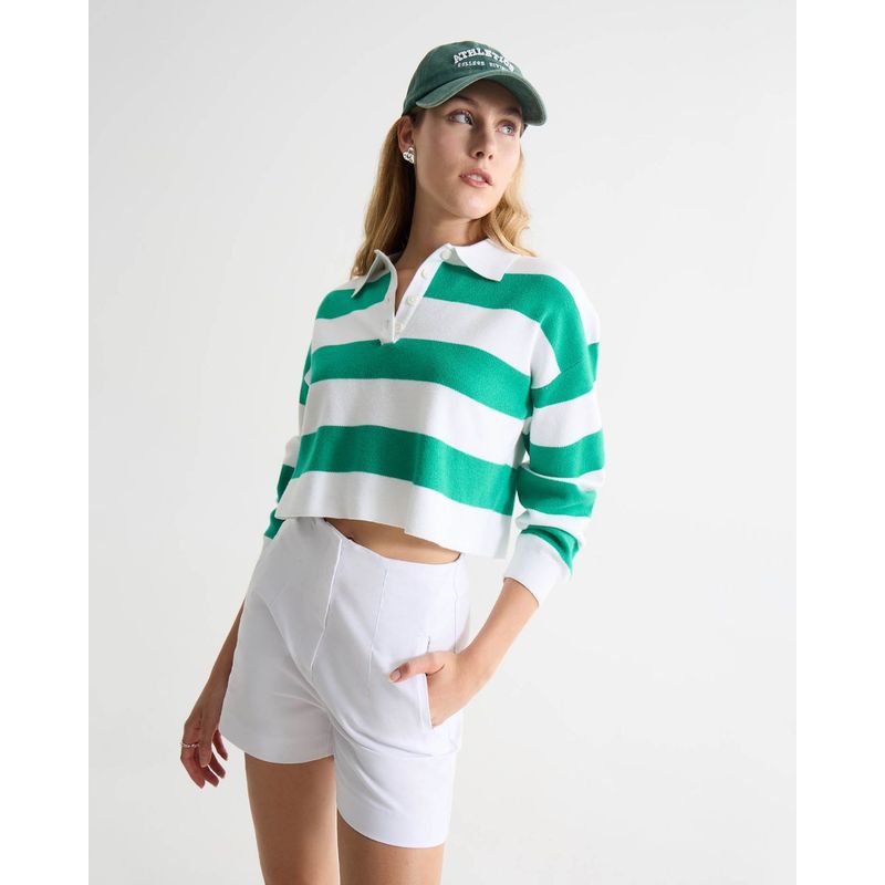 SEVEN SEVEN - Saco Para Mujer Cuello Camisero Color Verde Marca Seven Seven #28330666