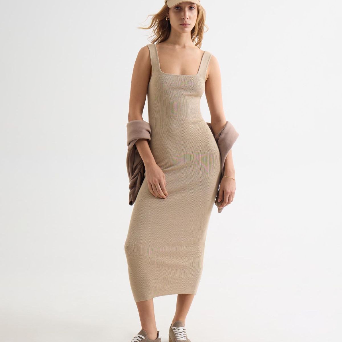 SEVEN SEVEN - Vestido Para Mujer M/Sisa Medio Color Arena Marca Seven Seven #28171393