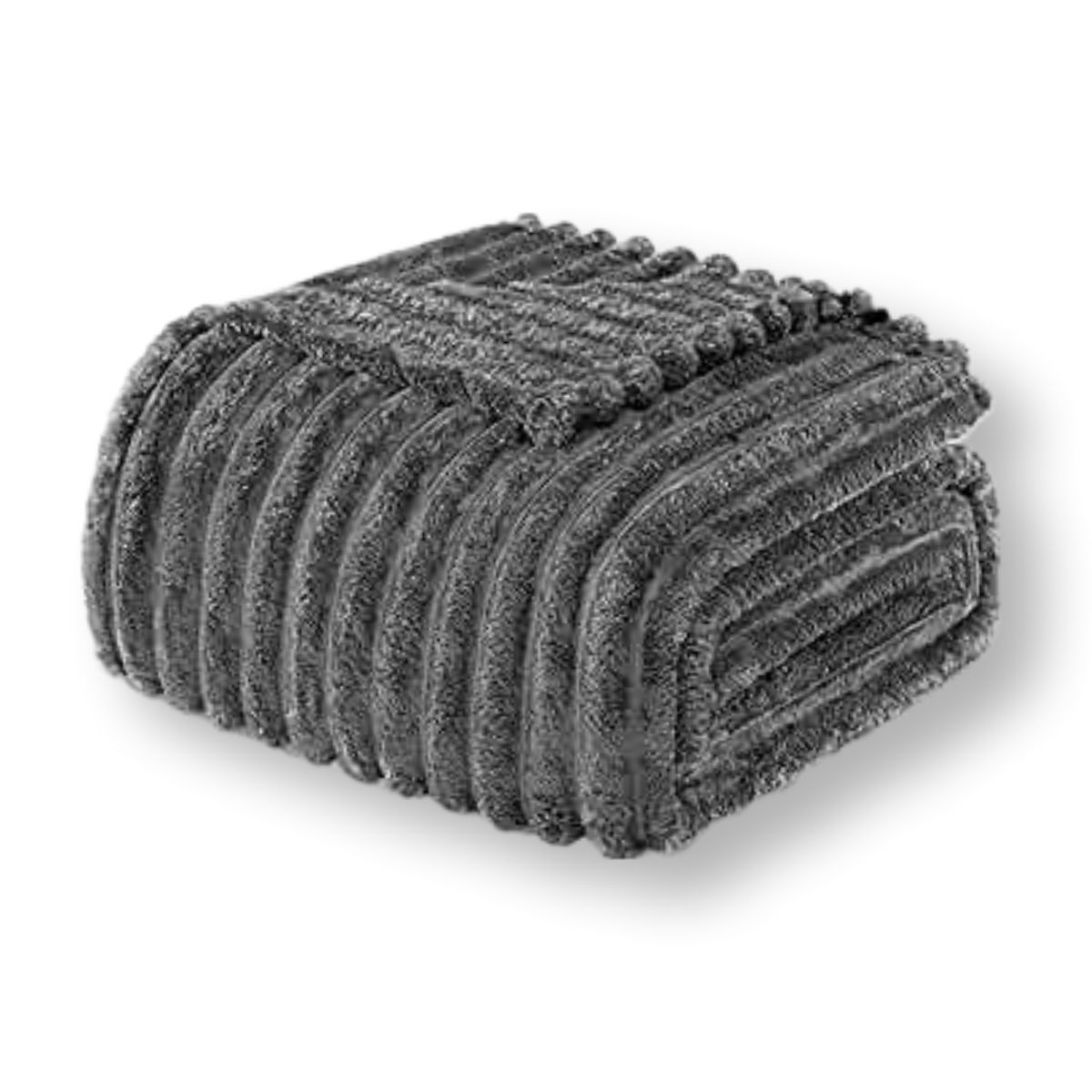 GENERICO - Cobija Manta Frazada Térmica Acanalada Color Gris