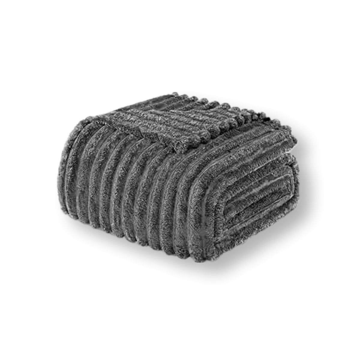 GENERICO - Cobija Manta Frazada Térmica Acanalada Color Gris