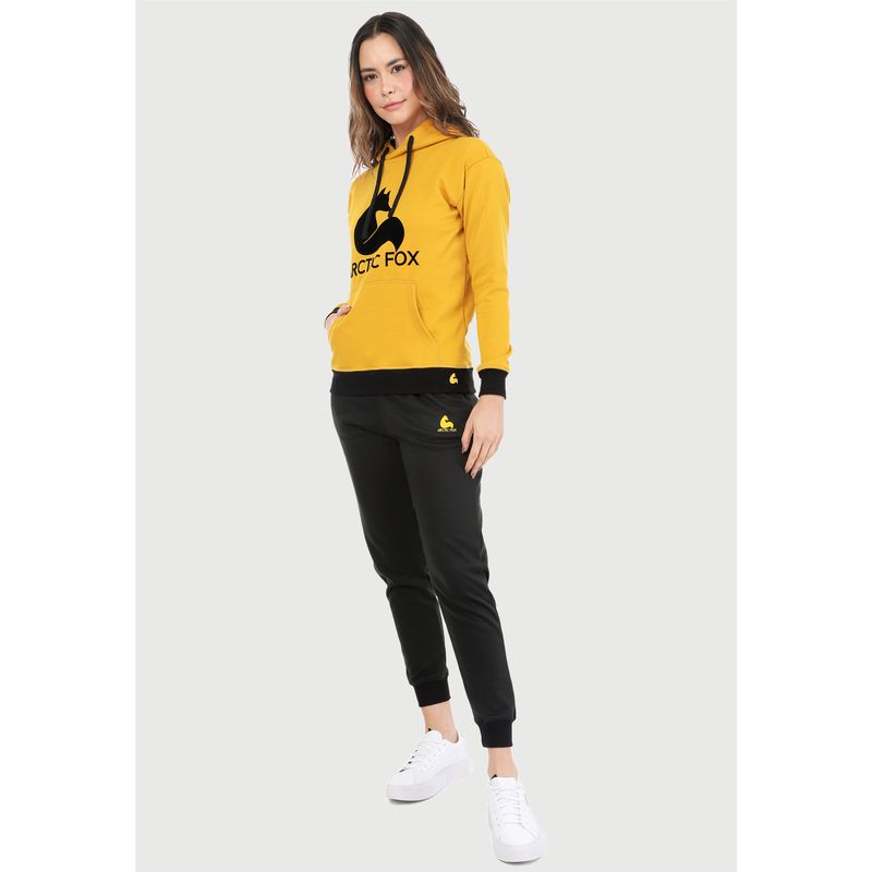 ARCTIC FOX - Conjunto Sudadera Mujer Buzo Hoodie Mostaza Arctic Fox