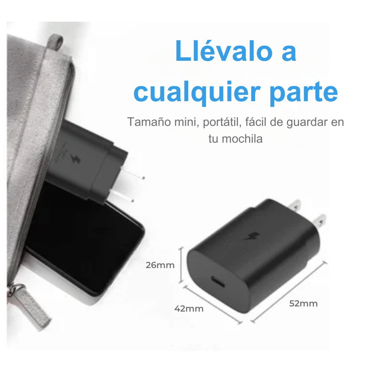 SAMSUNG - Cargador Original Samsung Tipo C Super Carga Rápida 25W