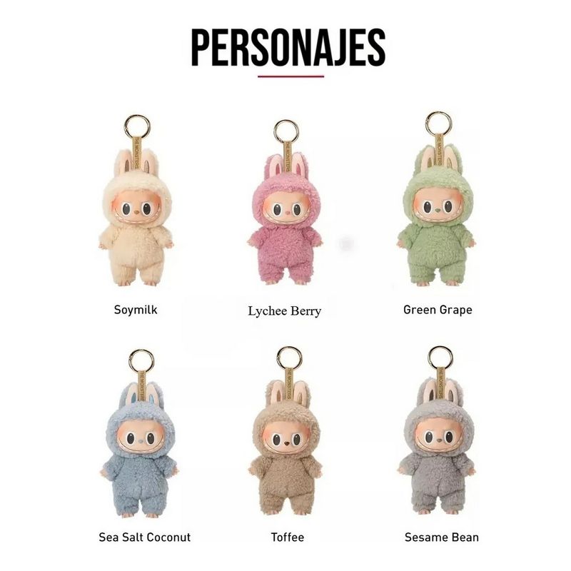 GENERICO - Labubu Macaron Peluche Figura Monsters Colección Sorpresa X1