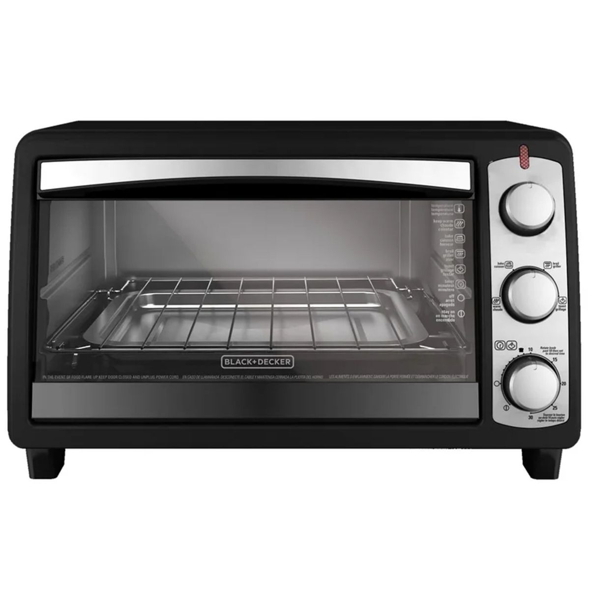GENERICO - Horno Tostador Black And Decker 1200W 6 Rebanadas