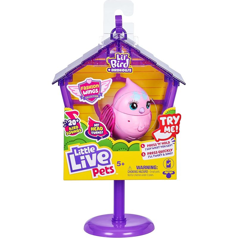 LITTLE LIVE PETS - Pajarito Interactivo Little Live Pets - Casa Princesa Polly