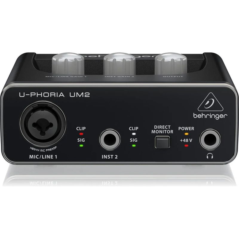 BEHRINGER - Interfaz De Audio Behringer U-phoria Um2 Negra