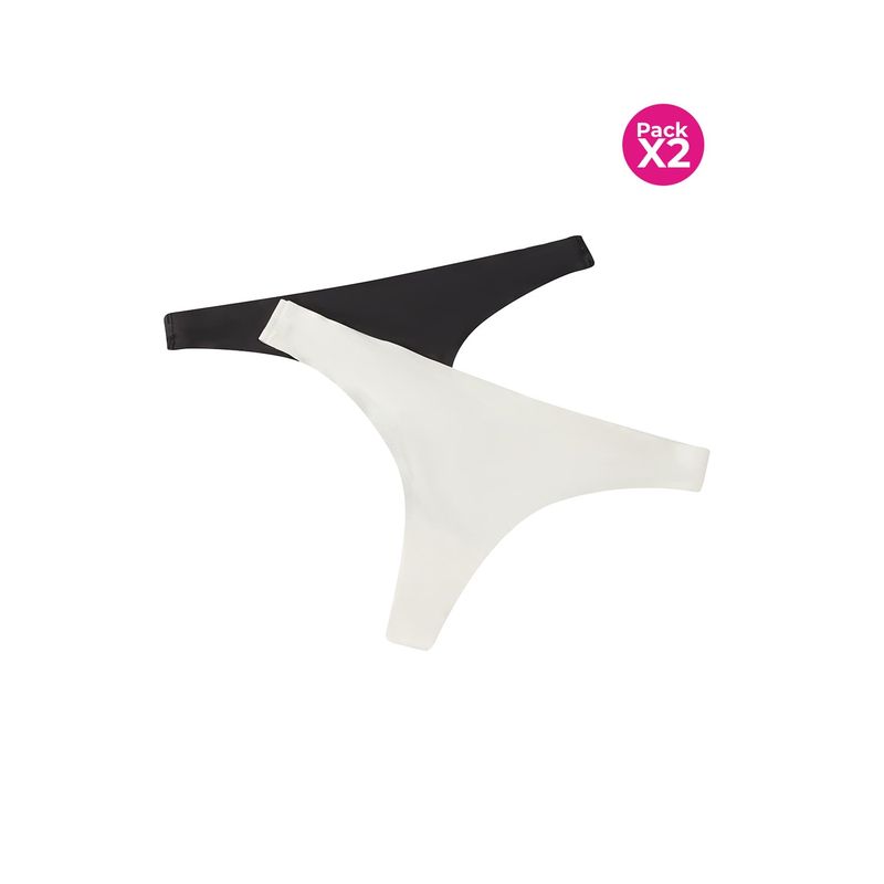 LILI PINK - Panty tipo brasilera paquete x2 en microfibra
