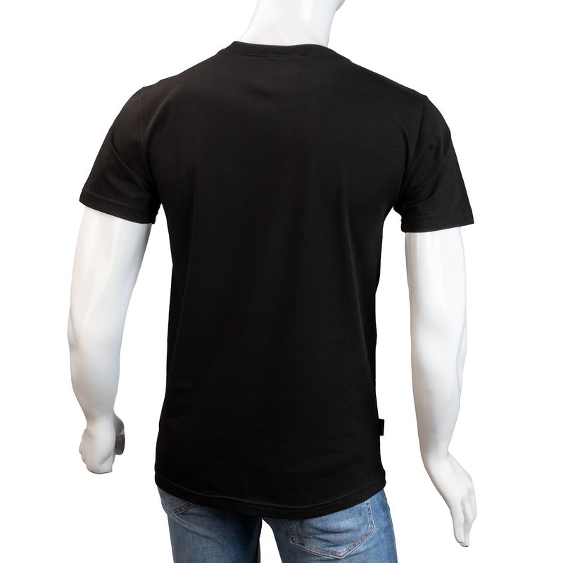 GENERICO - Camiseta Cuello R  Alma de Aviador Negro CT Algodón Peruano