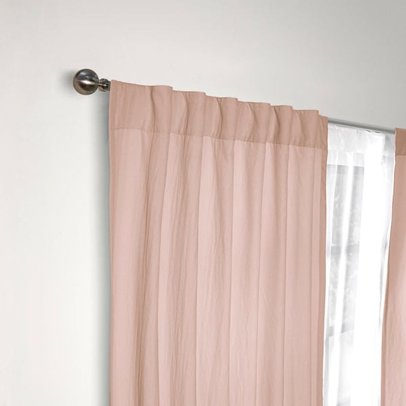 VIANNEY - Cortinas Viasoft Washed Sweet Pink Largas Vianney