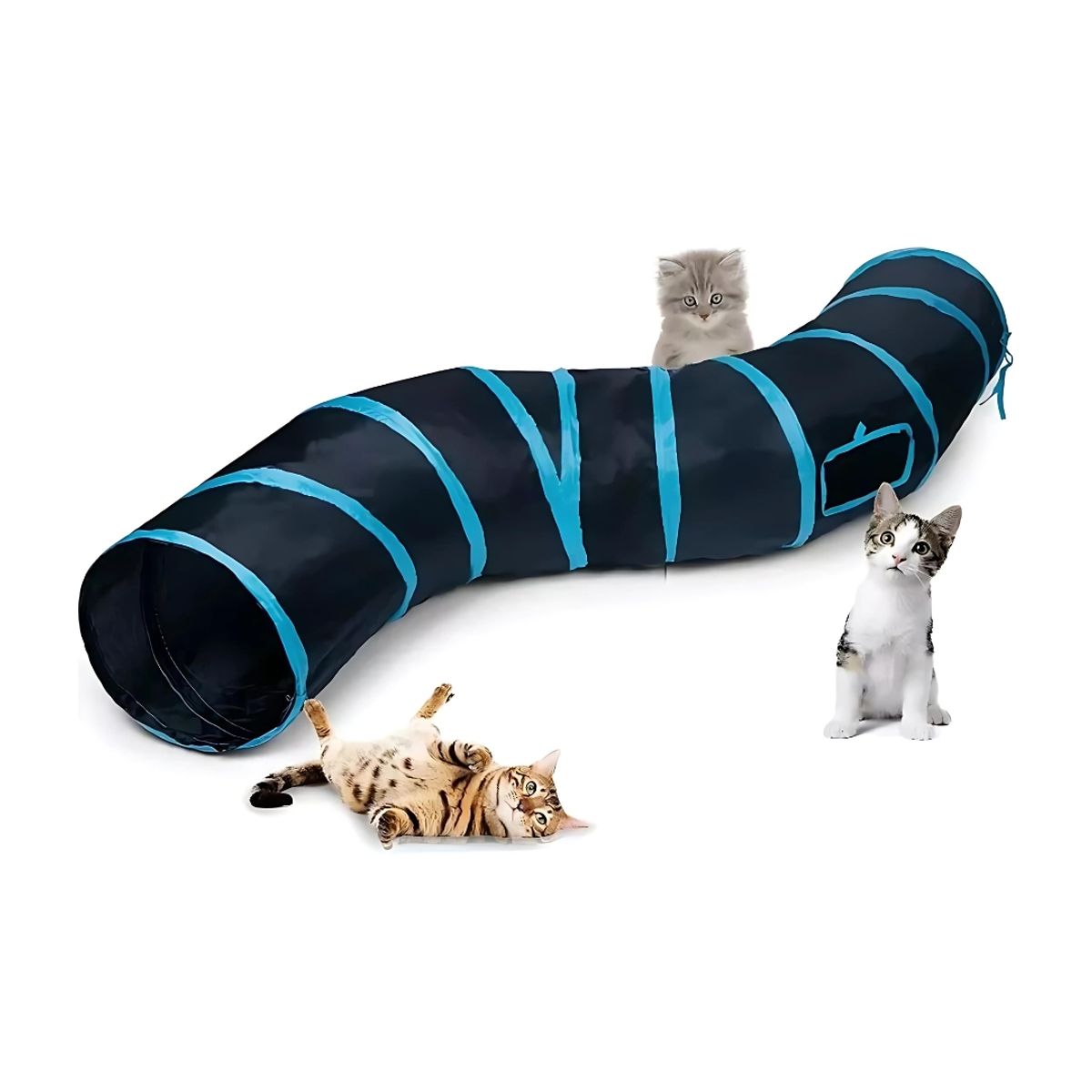 GENERICO - Túnel Curvo Juego Interactivo Para Mascotas Gatos Conejos