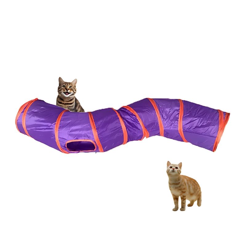 GENERICO - Túnel Curvo Juego Interactivo Para Mascotas Gatos Conejos