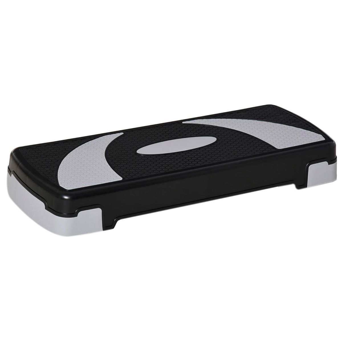 GENERICO - Banco Step Grande 3 Niveles Aeróbicos Gym Gris Ref G3N