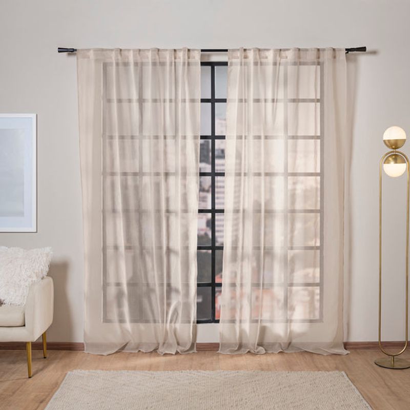 VIANNEY - Cortinas Viena Beige Largas Vianney