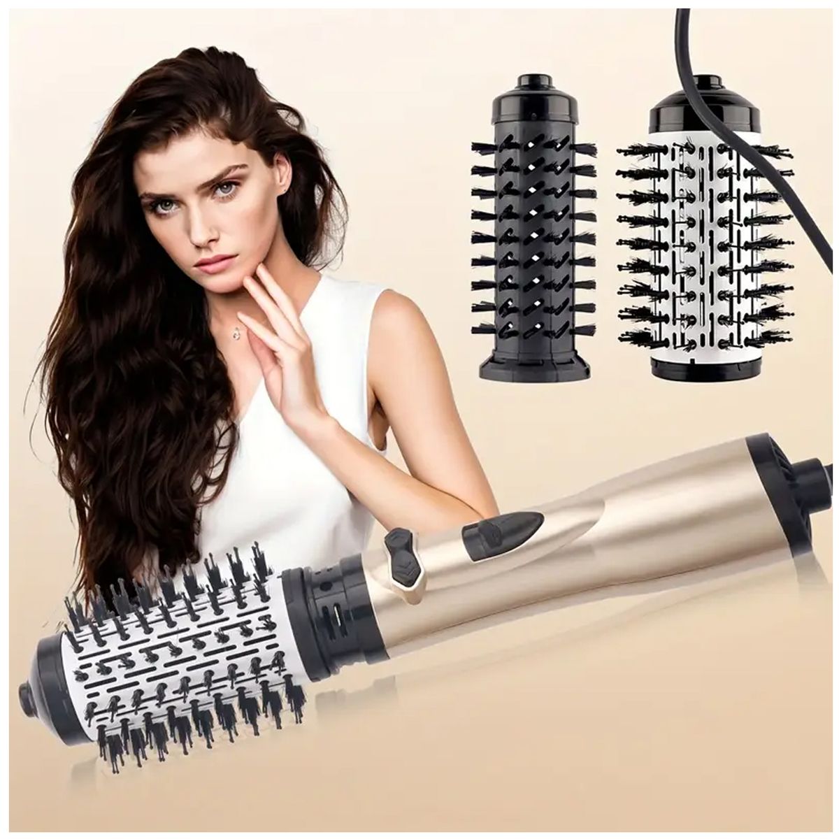 ONE PIXEL - Cepillo Secador Alisador Cabello Griratorio Keratina 2200W