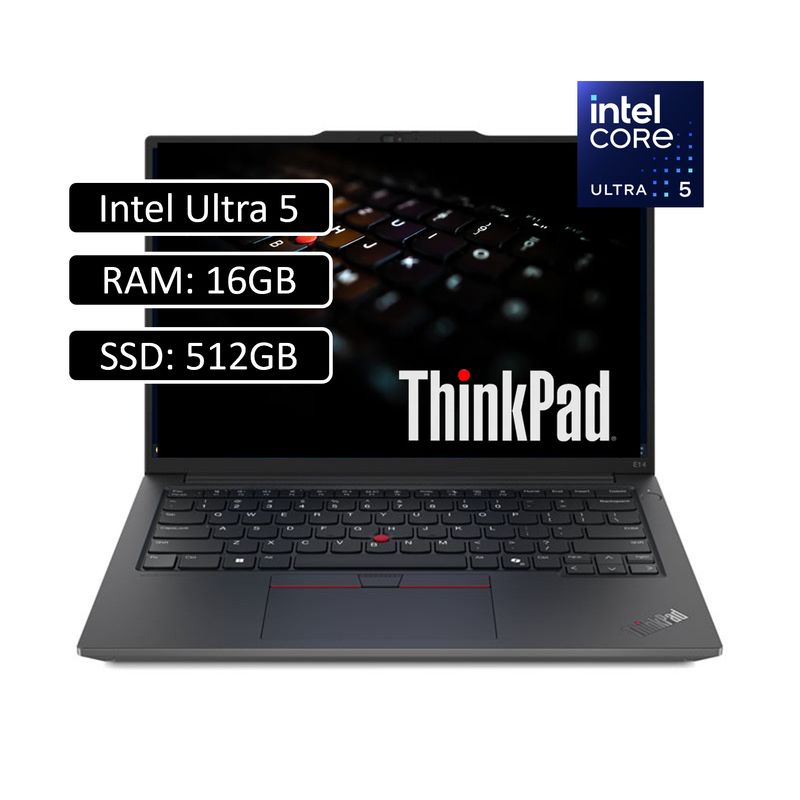 LENOVO - PORTATIL LENOVO THINKPAD E14 ULTRA 5 125U RAM 16GB - SSD 512GB -WIN11 PRO - 14