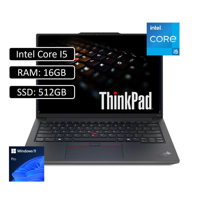 LENOVO - Portatil Lenovo Thinkpad T14 Gen 4 Core I5-1345U Ram 16Gb Ssd 512Gb Win11 Pro