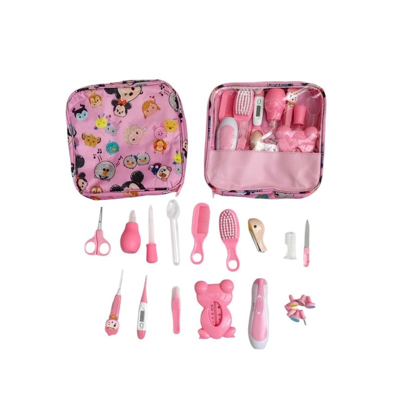 GENERICO - Kit De Aseo y Cuidado Para Bebe 20 Piezas Cosmetiquera