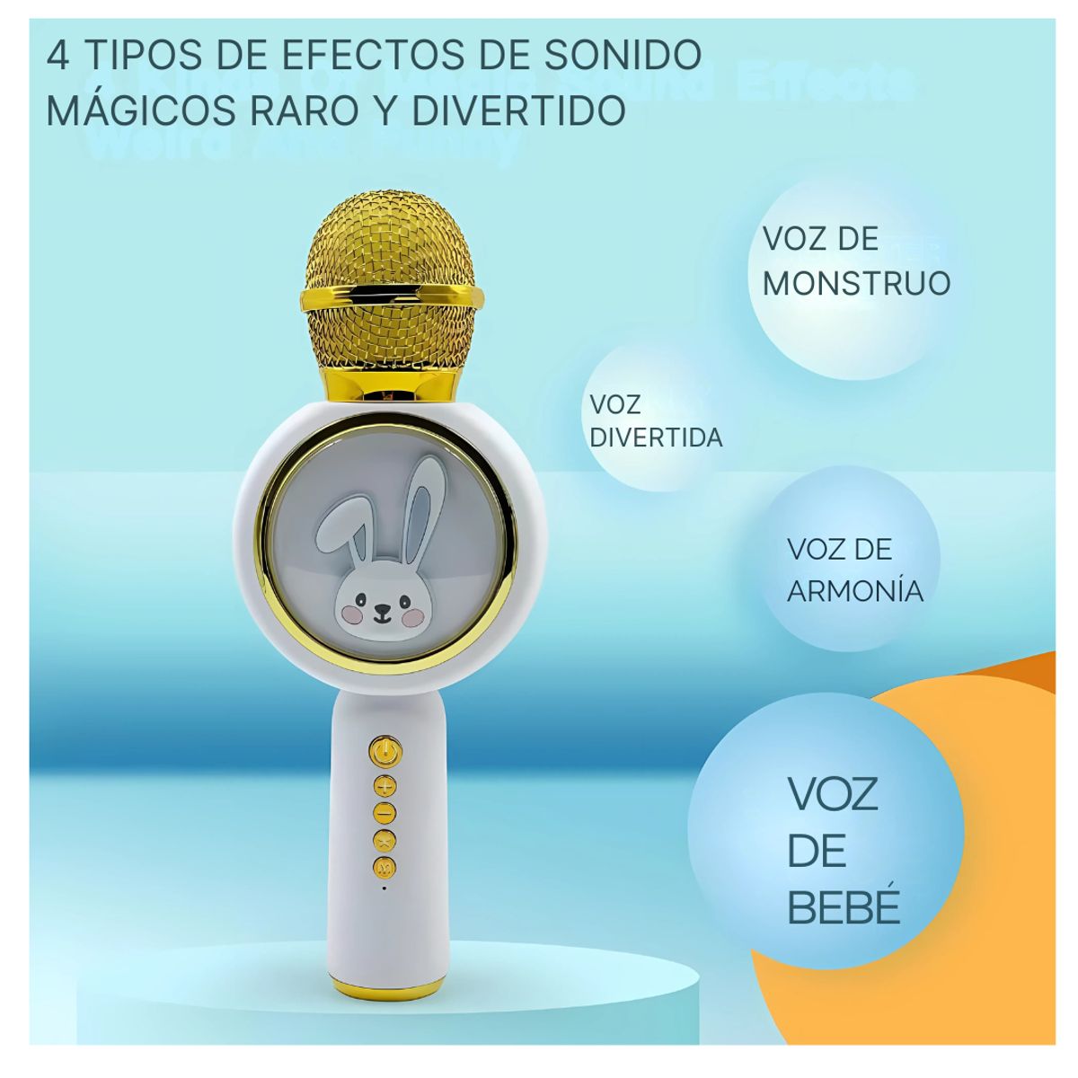 GENERICO - Microfono Karaoke Speaker X6 Para Niños Portátil Bluetooth