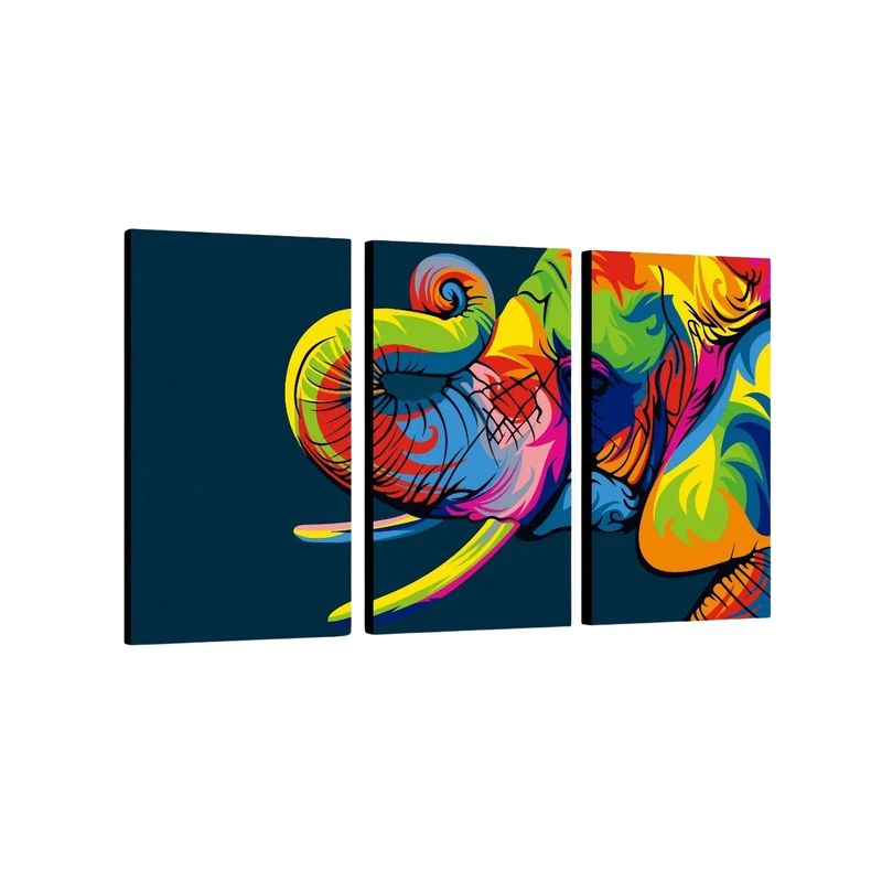 GENERICO - Cuadros Tripticos 90 Cm X 60 Cm, Contemporáneos