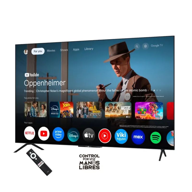 KALLEY - TV KALLEY 50" Pulgadas 126 cm 50GQ405 4K-UHD QLED Smart TV Google