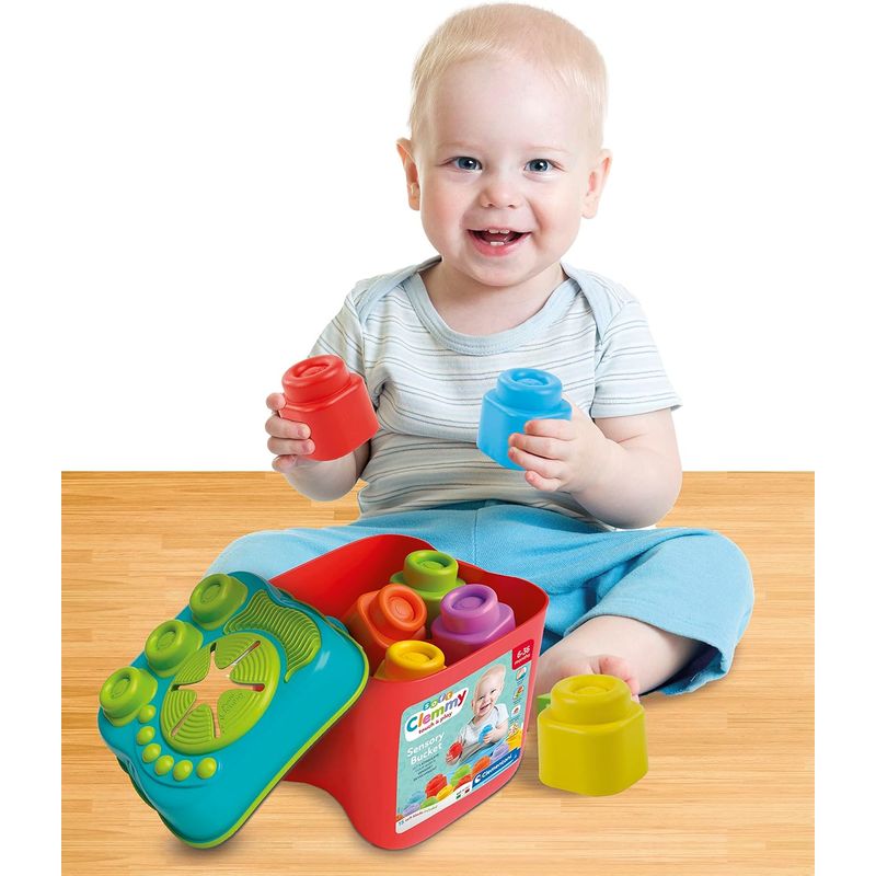 CLEMENTONI - Juego Didáctico Sensorial Con Bloques Suaves Para Bebés