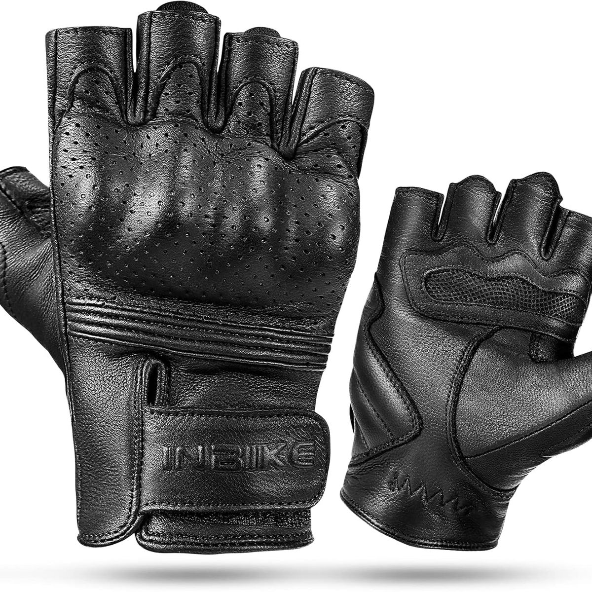 INBIKE - Guantes de moto INBIKE verano piel de cabra resistentes modelo X