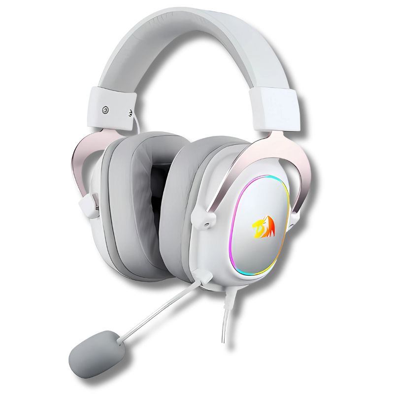 REDRAGON - DIADEMA GAMER REDRAGON ZEUS X H510W RGB BLANCO