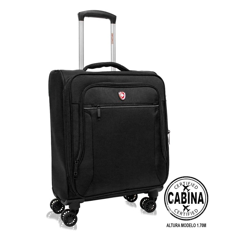 EXPLORA MALETAS - Maleta de Cabina 10 Kg Lona Onix Negro