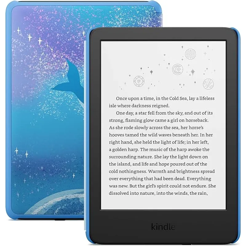 AMAZON - Kindle Kids 11th Gen 16GB Funda Ballena Espacial - 6 Negro