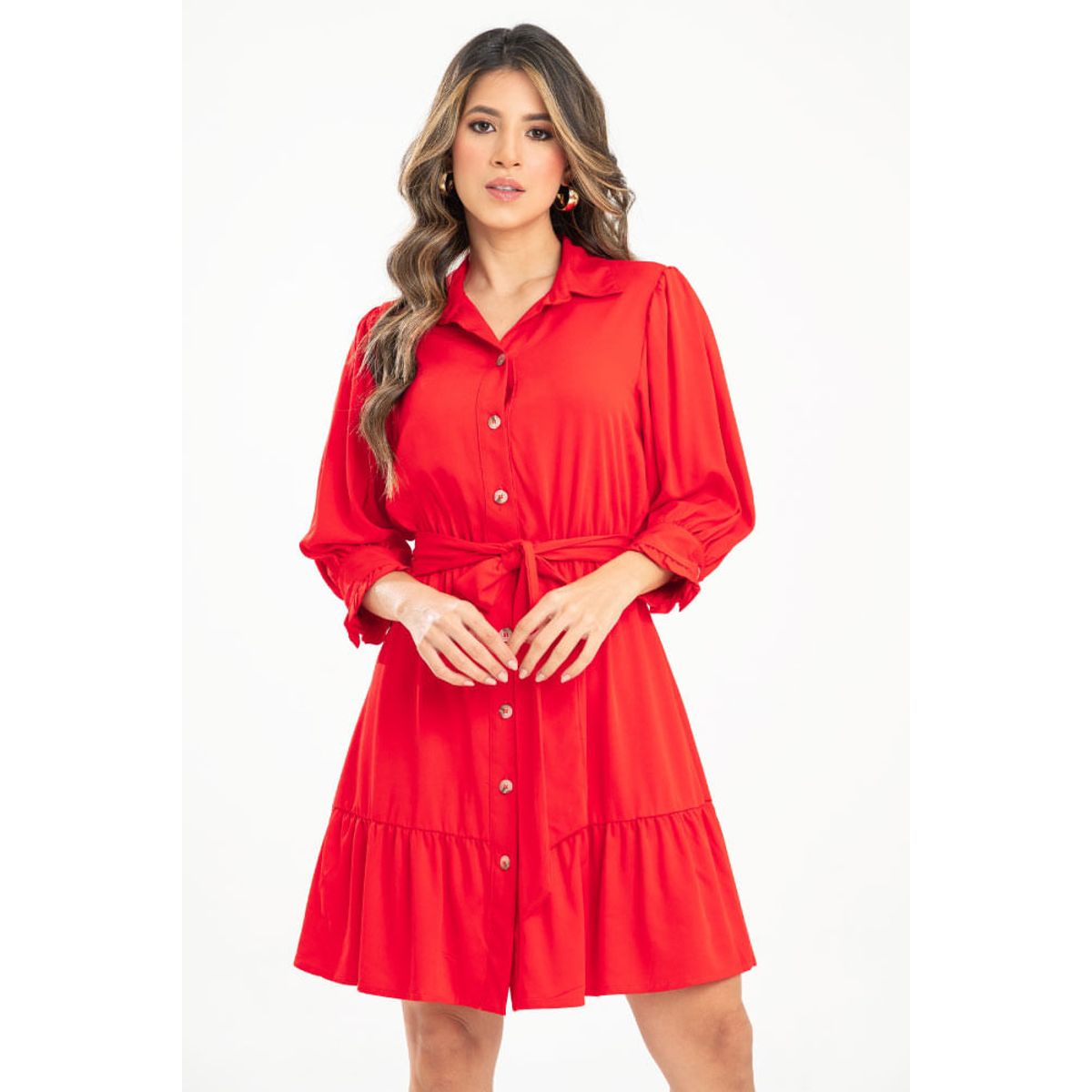 RAGGED - Vestido corto sally Rojo medio Ragged